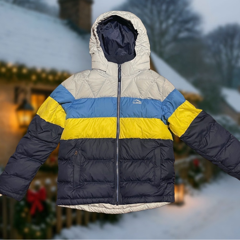 L.L. Bean Kids’ Bean’s Down Jacket – Colorblock - Excellent Condition! 
Fun